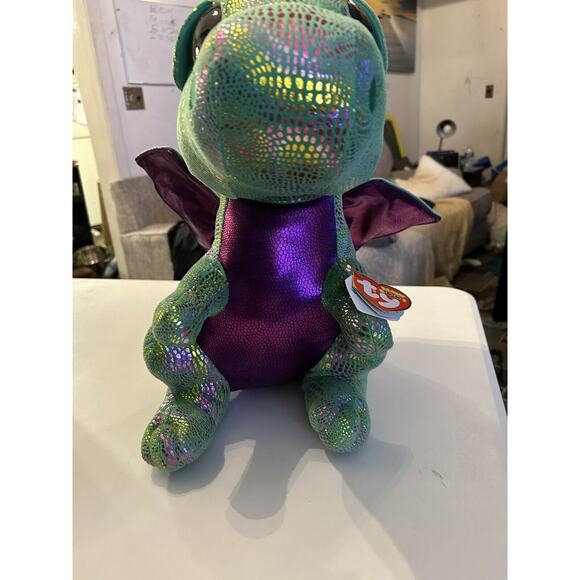 TY Beanie Boos - CINDER the Dragon (LARGE Size - 17 inch) - MWMTs Boo Toy - Picture 2 of 5